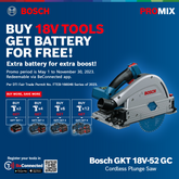 Bosch GKT 18V-52 GC Bare tool